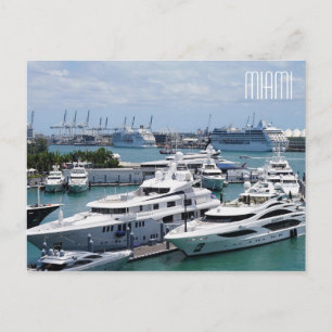 Carte postale Miami Big Yachts