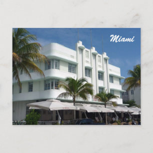 Carte Postale miami blanc