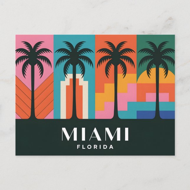 Carte Postale Miami Floride (Devant)
