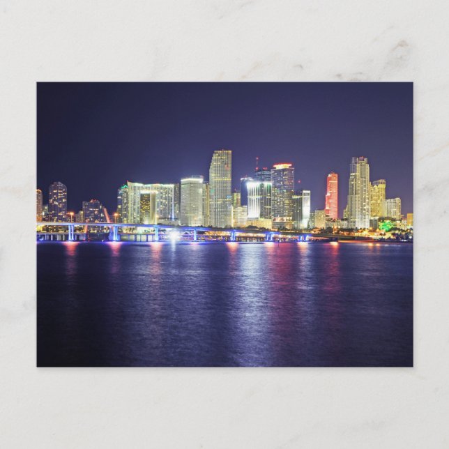 Carte Postale Miami, Floride, Sunshine City (Devant)