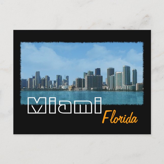 Carte Postale Miami Skyline (Devant)