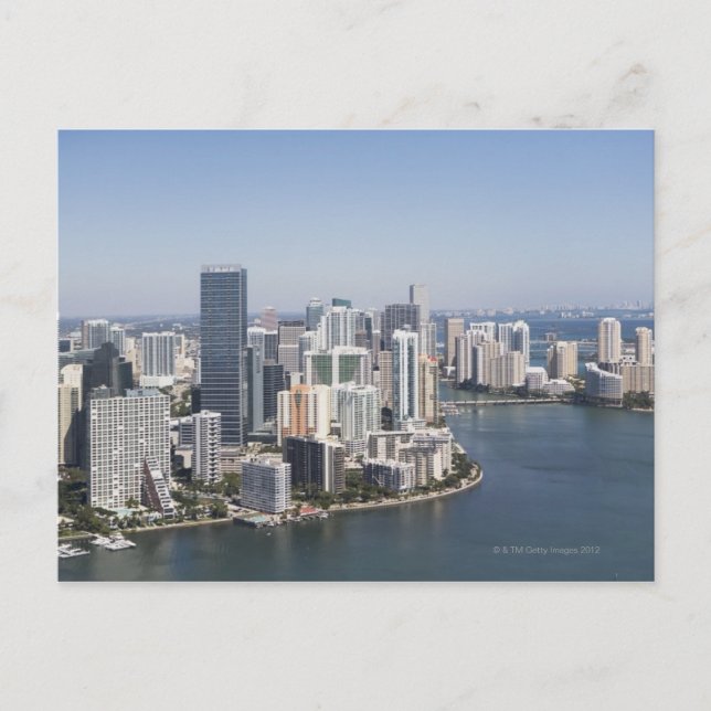 Carte Postale Miami Skyline 3 (Devant)