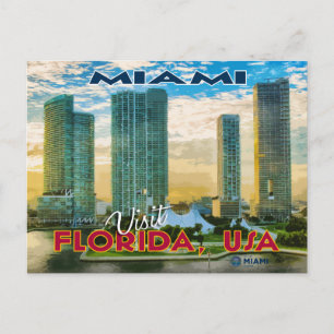 Carte Postale Miami, Visitez la Floride