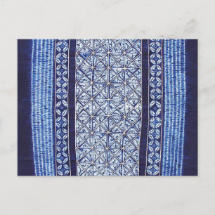 Carte Postale Miao Indigo Cravate-Dye #5