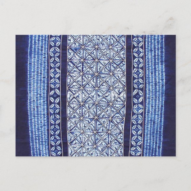 Carte Postale Miao Indigo Cravate-Dye #5 (Devant)