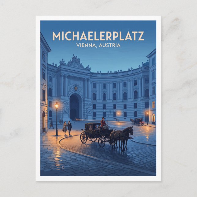 Carte Postale Michaelerplatz Vienne Autriche (Devant)