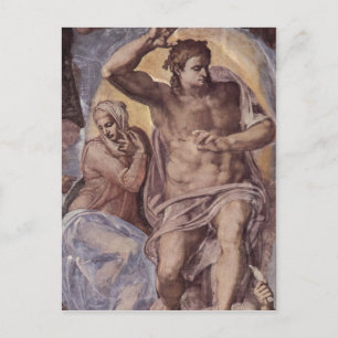 Carte Postale Michelangelo Buonarroti Das J? ngste Gericht, Fres