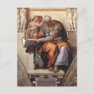 Carte Postale Michelangelo : Chapelle Sixtine Plafond : Cumaean