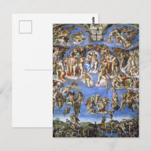Carte Postale Michelangelo Le Jugement dernier Impression d'art