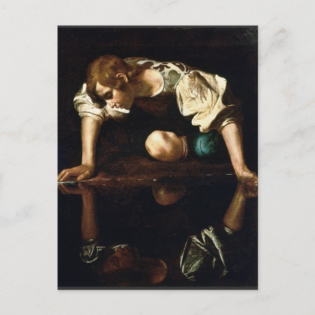 Carte Postale Michelangelo Merisi da Caravaggio "Narcissus" (Devant)