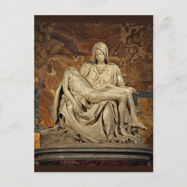 CARTE POSTALE MICHELANGELO PIETA (Devant)