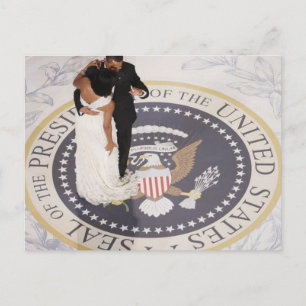 Carte Postale Michelle et Barack Obama