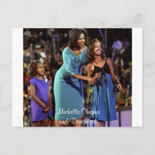 Carte Postale Michelle Obama et les filles