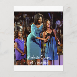 Carte Postale Michelle Obama et les filles