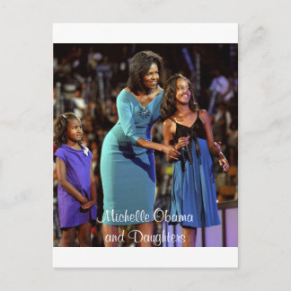 Carte Postale Michelle Obama et les filles