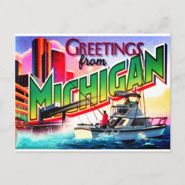 Carte postale Michigan (Devant)