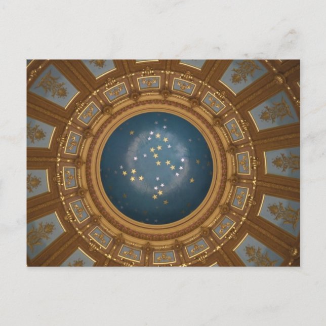 Carte Postale Michigan Capitol Rotunda (Devant)
