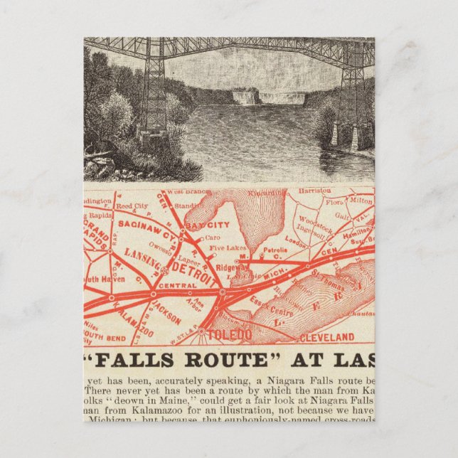 Carte Postale Michigan Central Railroad (Devant)