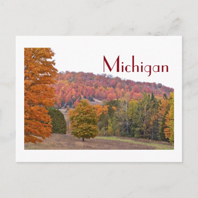 Carte Postale "Michigan Countryside Ablaze À L'Automne" (Devant)