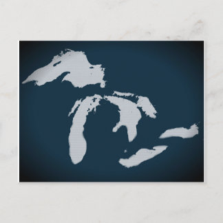 Carte Postale Michigan et les Grands Lacs