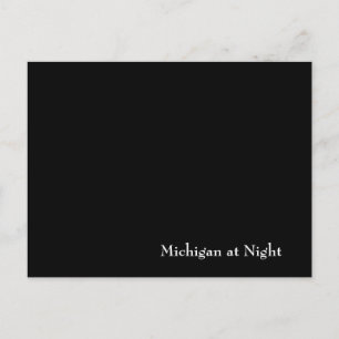 Carte Postale Michigan la nuit