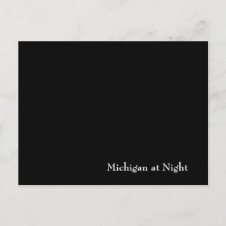 Carte Postale Michigan la nuit