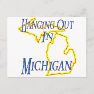 Carte Postale Michigan - Traîner dehors