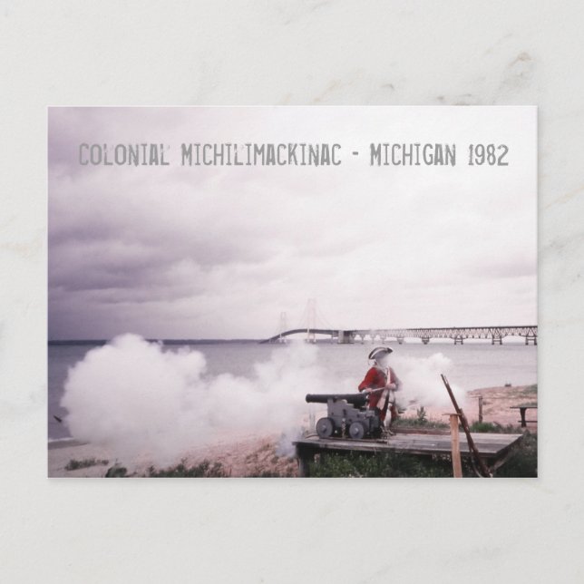 Carte Postale Michilimackinac Mackinac du Michigan (Devant)
