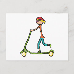 Carte Postale Micro Scooter