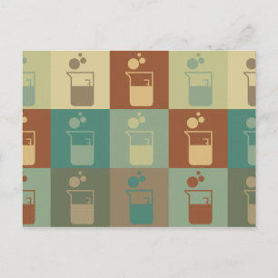 Carte Postale Microbiologie Pop Art