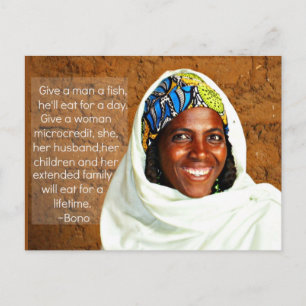 Carte Postale Microfinance Postcard