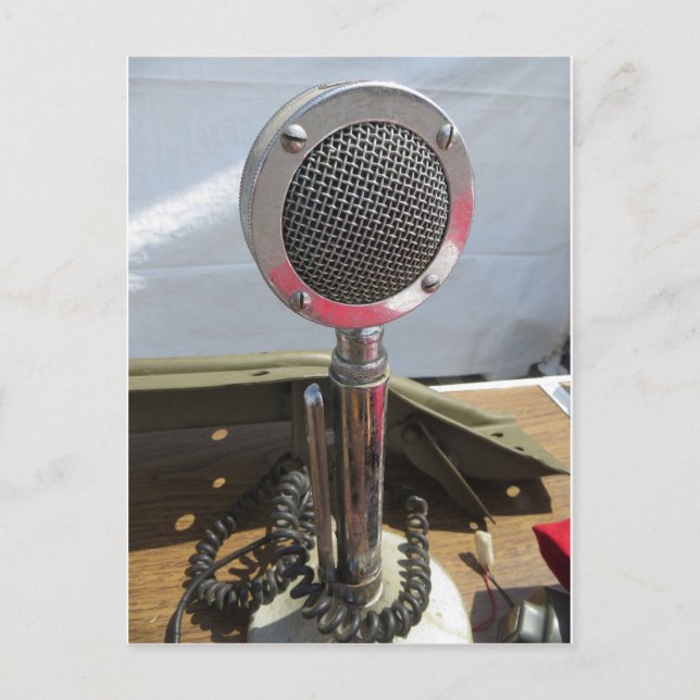 Carte Postale Microphone classique (Devant)