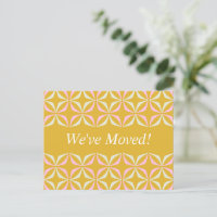 Mid Mod Géométrique Jaune Rose Nouvelle Adresse No