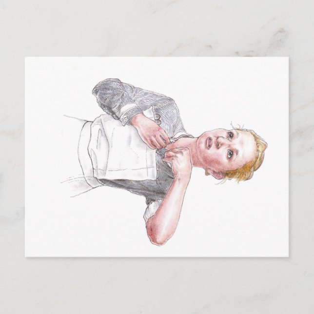 Carte Postale Middlesex Hospital Nurse Dressing For Duty (Devant)