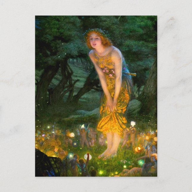 Carte Postale Midété Eve Edward Robert Hughes (Devant)