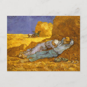 Carte Postale Midi, Repose De Travail Van Gogh Fine Art