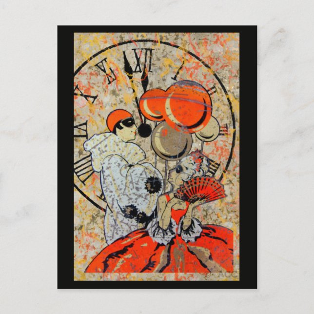 Carte Postale Midnight Masquerade Couple (Devant)