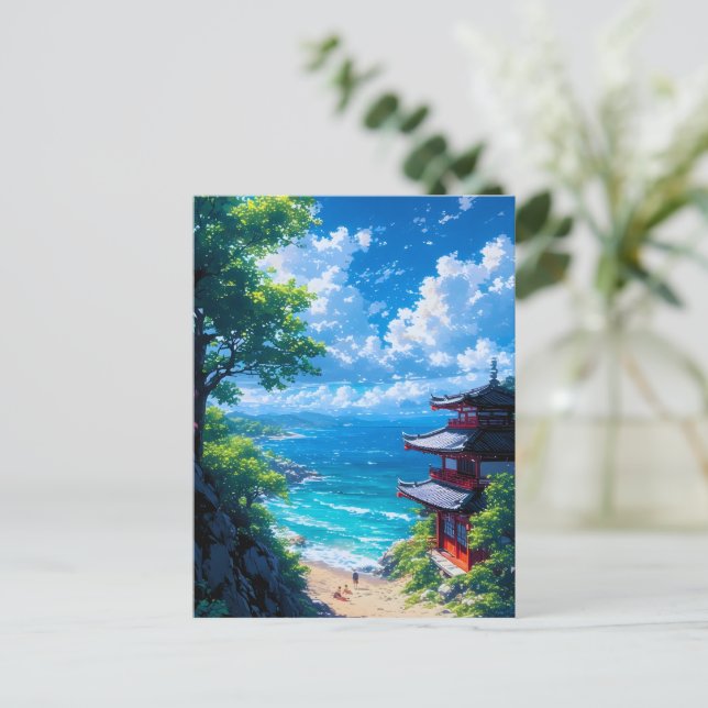 Carte Postale Midori to Umi no Michi  (Debout devant)