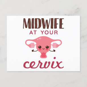 Carte Postale Midwoman à votre Cervix Midwives Midwifery