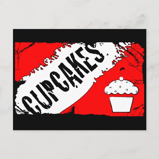 Carte Postale miettes cupcakes (Devant)