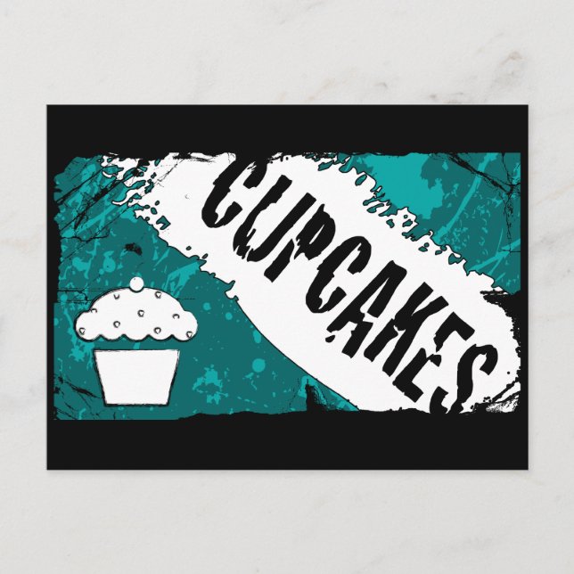 Carte Postale miettes cupcakes (Devant)