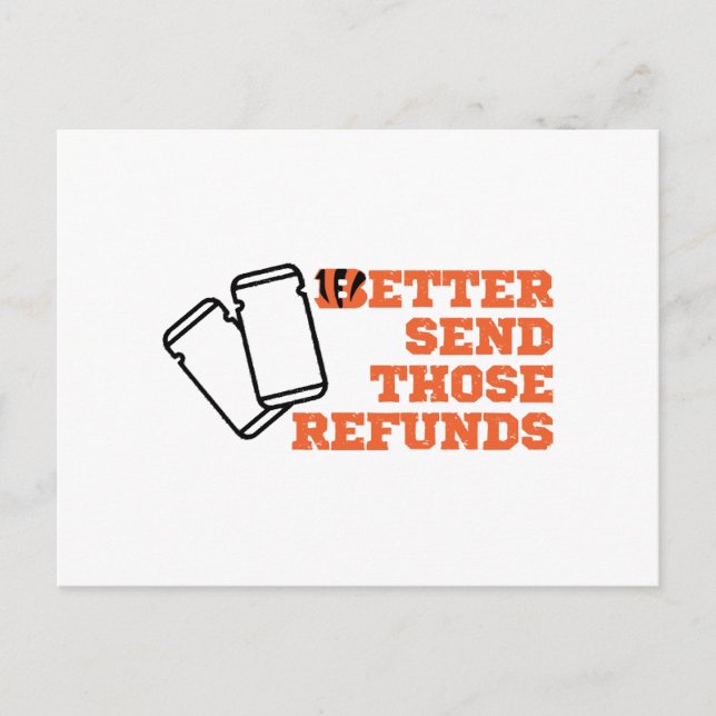 Carte Postale Mieux Envoyer Ces Remboursements (Devant)