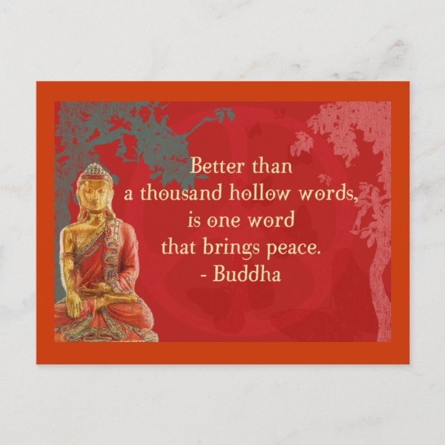 Carte Postale Mieux qu'un millier de mots creux... (Devant)