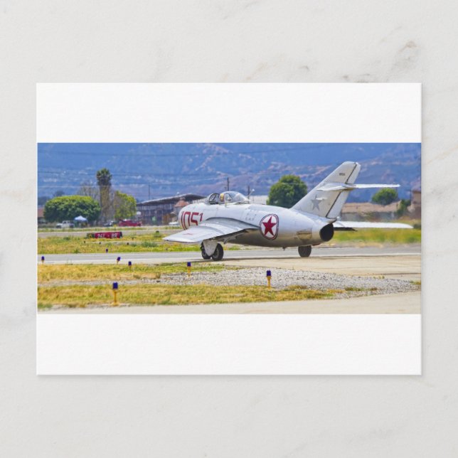 Carte Postale Mig-15 Mikoyan-Gurevich (Devant)
