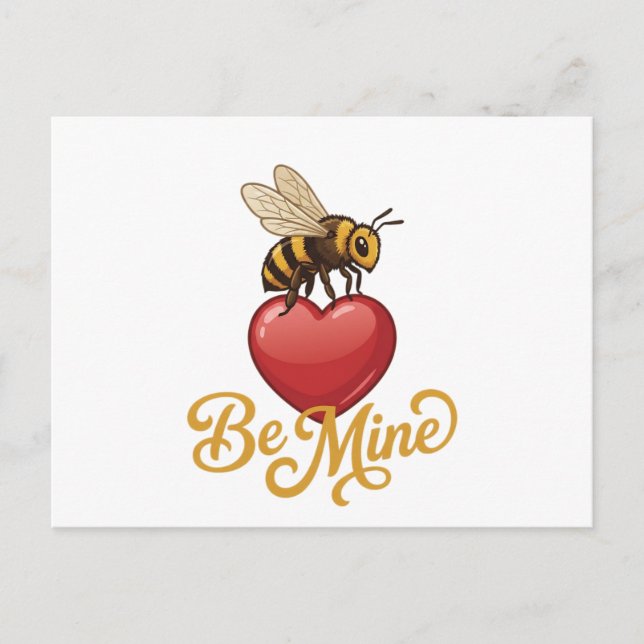 Carte Postale Mignon, à moi, nid d'abeille  (Devant)