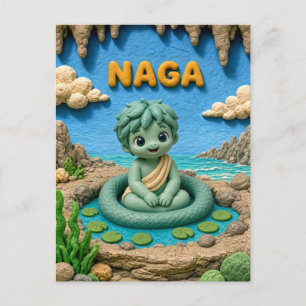 Carte Postale Mignon bébé Naga, mythique
