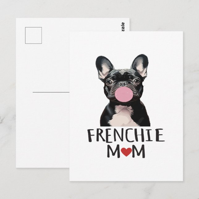 Carte Postale Mignon bouledogue français (Devant / Derrière)
