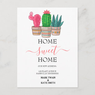 Carte Postale mignon Cactus déménagement à domicile