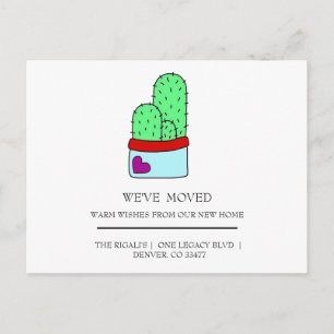 Carte Postale mignon Cactus déménagement à domicile