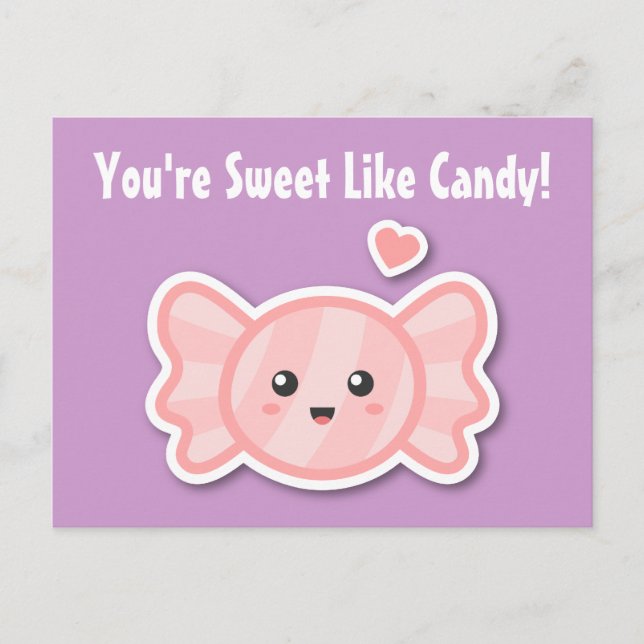 Carte Postale Mignon et Sucré comme un Bonbon (Devant)